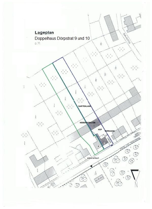 Lageplan �bersicht Doppelhaush�lfte Fincken