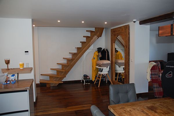 Treppe ins OG Doppelhaush�lfte B�tow