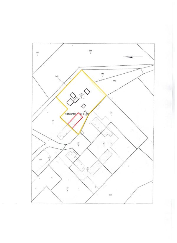 Grundst�ckslage Mehrfamilienhaus Fincken