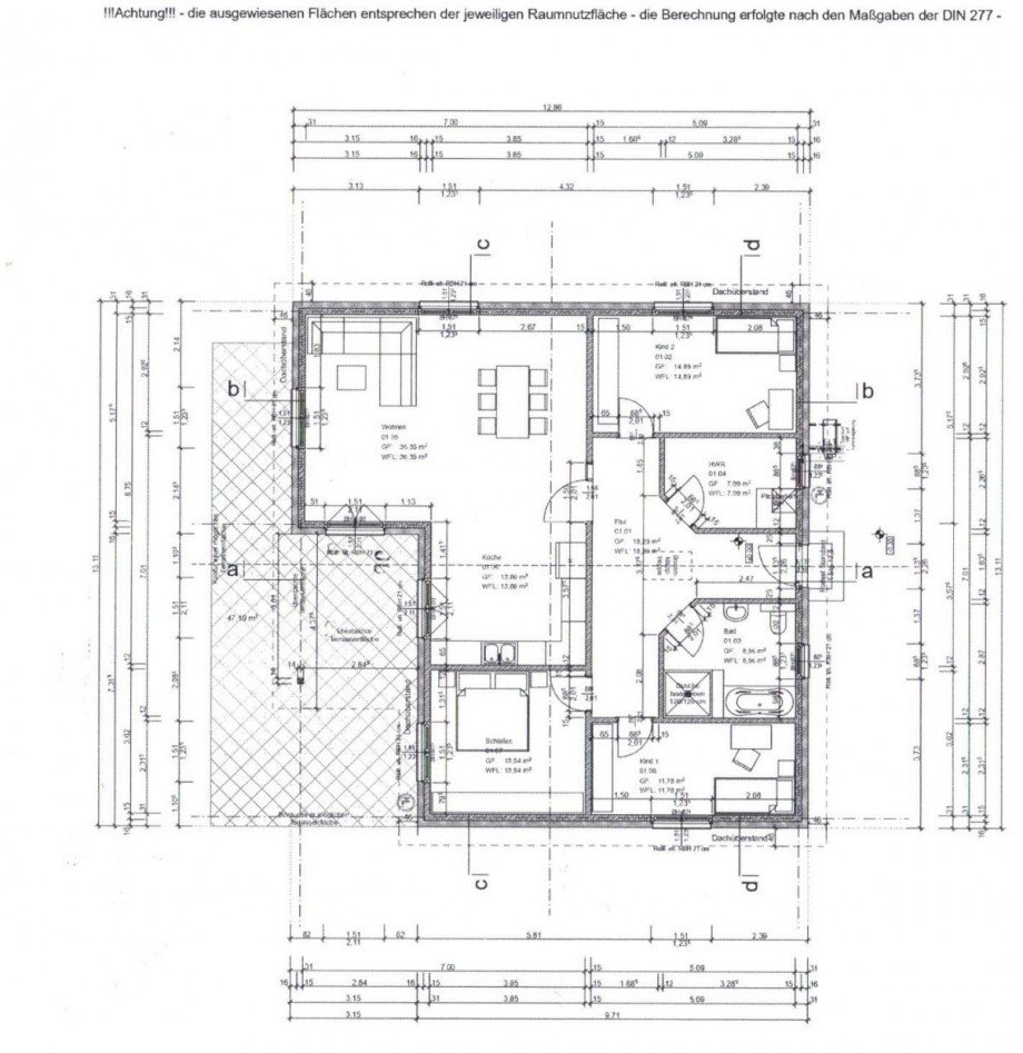 EG Grundriss Einfamilienhaus Rechlin