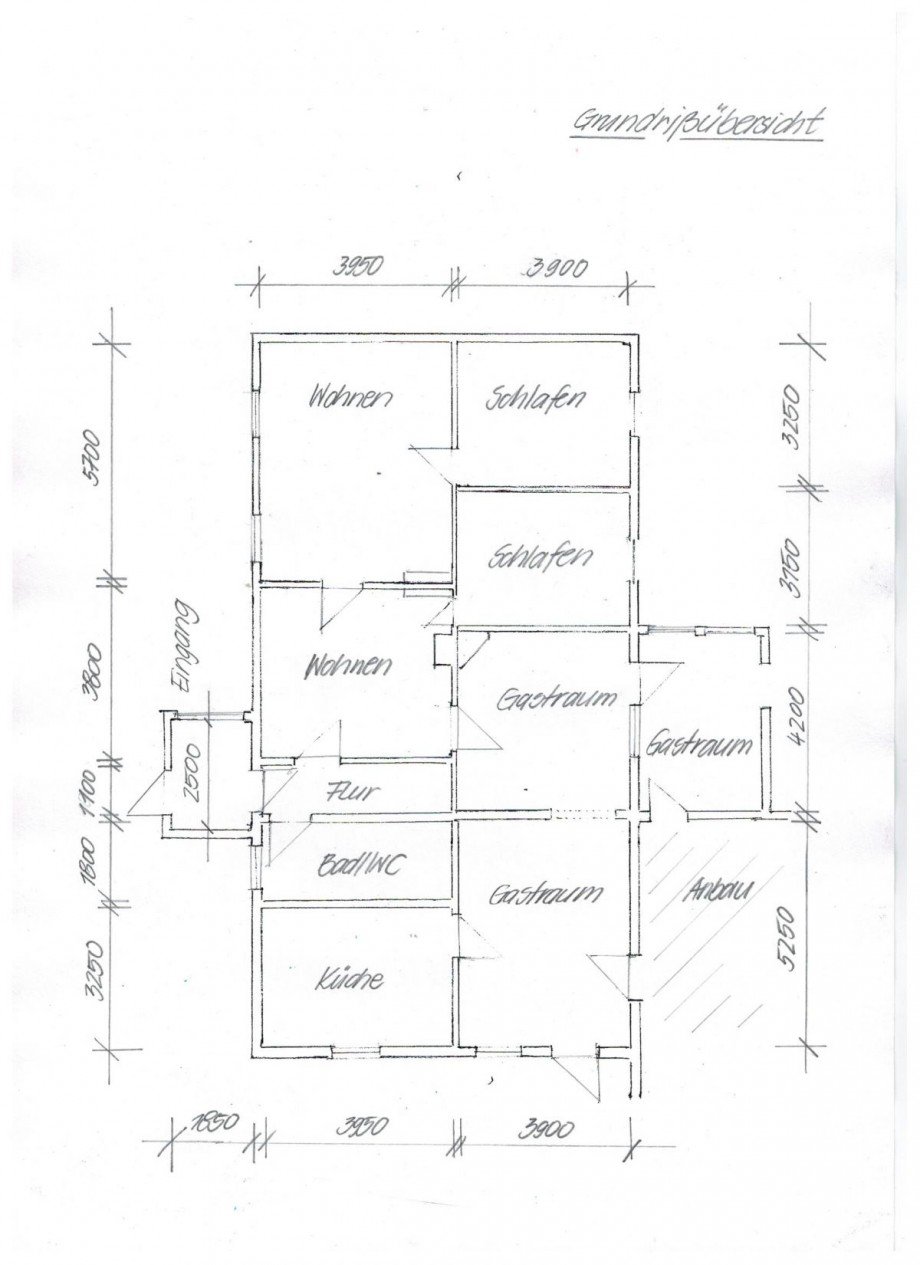 Grundriss�bersicht Haus Vipperow