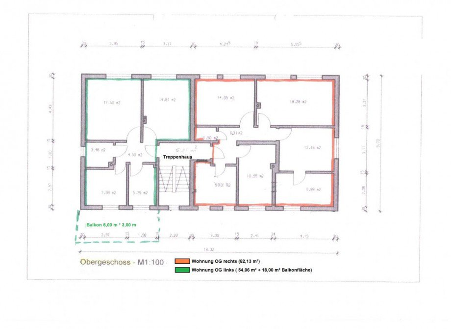 OG Grundriss Mehrfamilienhaus Vipperow