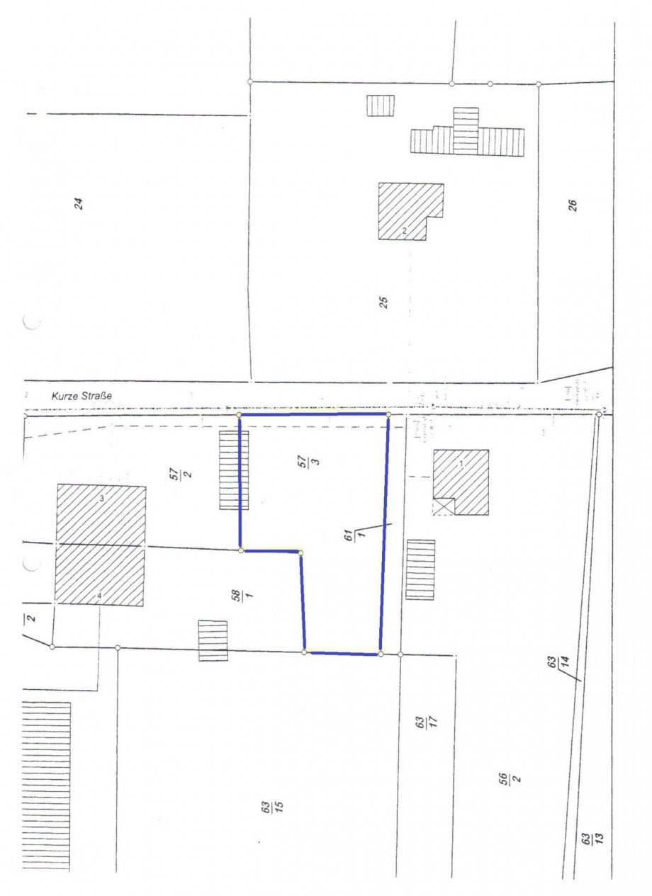 Lageplan Wohngrundst�ck Fincken