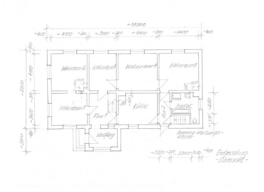 Grundriss�bersicht EG Einfamilienhaus S�dm�ritz