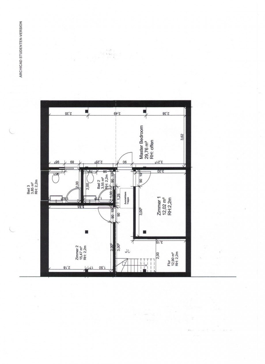 Haupthaus OG Doppelhaush�lfte B�tow